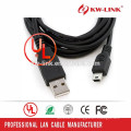 Heißer Verkaufs-Hochgeschwindigkeits-USB-Mann zum männlichen Mini-5pin USB2.0 Kabel